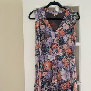Rebecca Taylor Fit and Flare Mini Floral Dress